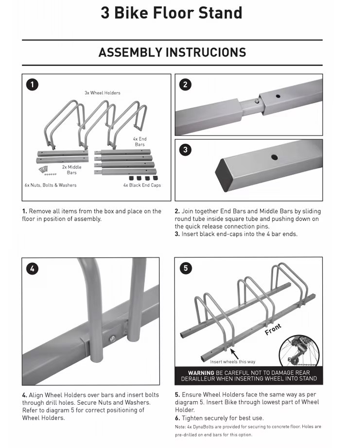 2 Bike Portable Outdoor Floor Steel Bicycle Parking Storage Stands 2 Places Bike Racks Garage 3 Places Bike Parking