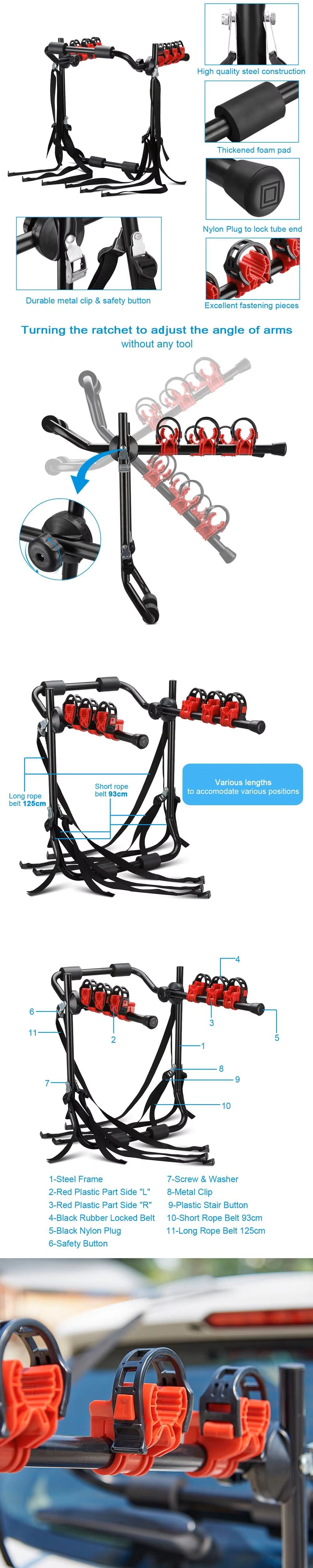 Professional Adjustable Bike Rack for Car