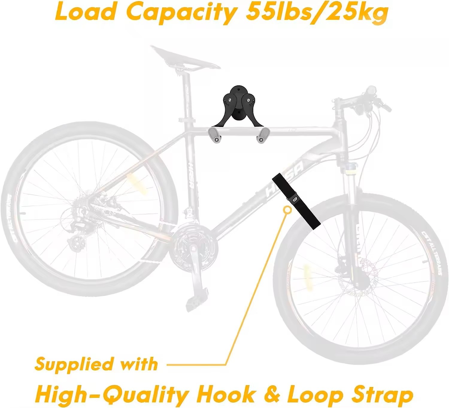 Bicycle Support MTB Hanger Hooks for Garage Indoor Bike Storage Repair Stand Bike Accessories