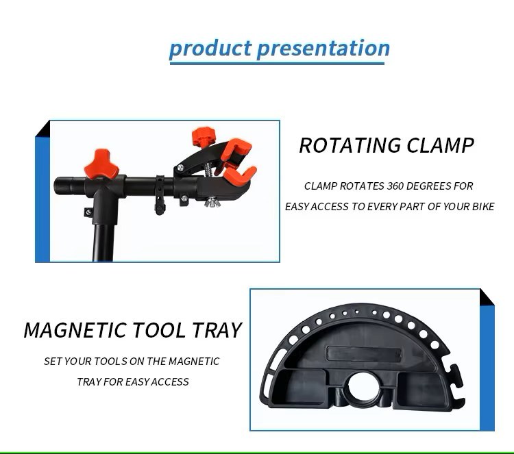 Professional Adjustable Fold Aluminium Bicycle Repair Rack Bike Repair Stand for Road Bike