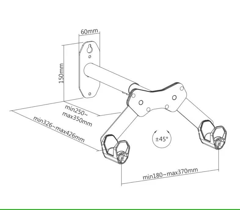 Bike Road Bicycle Rack Wall Hanger Hooks Storage Rack