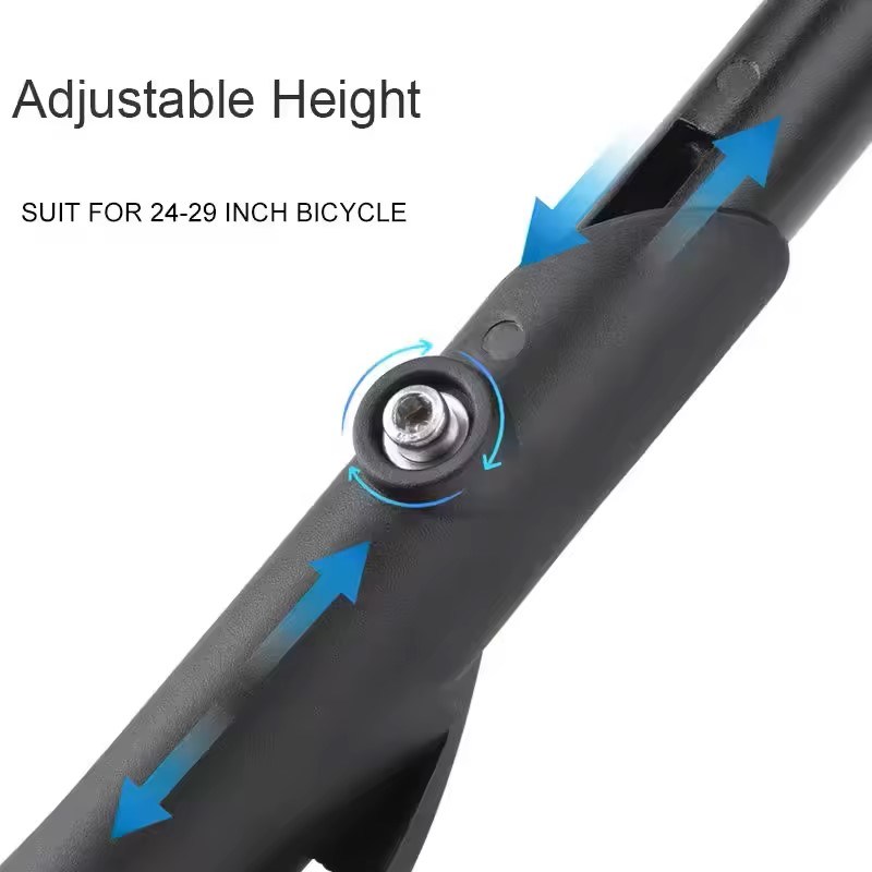 High Quality Bicycle Electric Motorcycle Kickstand Two Holes Aluminum Alloy Parking Rack Bicycle Kickstand