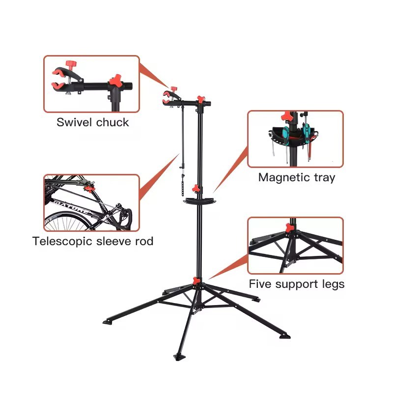 Direct Selling Bike Repair Stand Home Bicycle Floor Parking Rack Cycle Storage Racks Tools