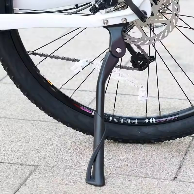 High Quality Bicycle Electric Motorcycle Kickstand Two Holes Aluminum Alloy Parking Rack Bicycle Kickstand