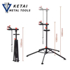 Professional Adjustable Fold Aluminium Bicycle Repair Rack Bike Repair Stand for Road Bike