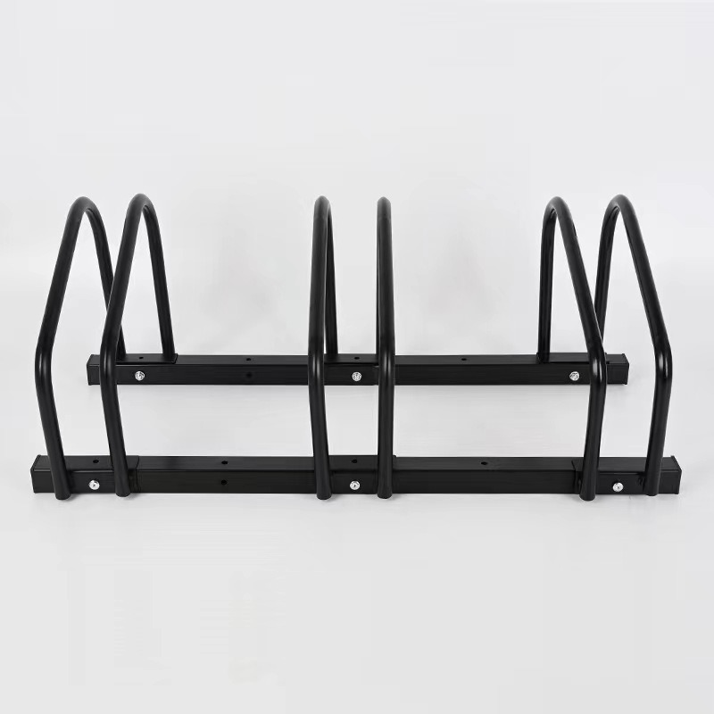 2 Bike Portable Outdoor Floor Steel Bicycle Parking Storage Stands 2 Places Bike Racks Garage 3 Places Bike Parking