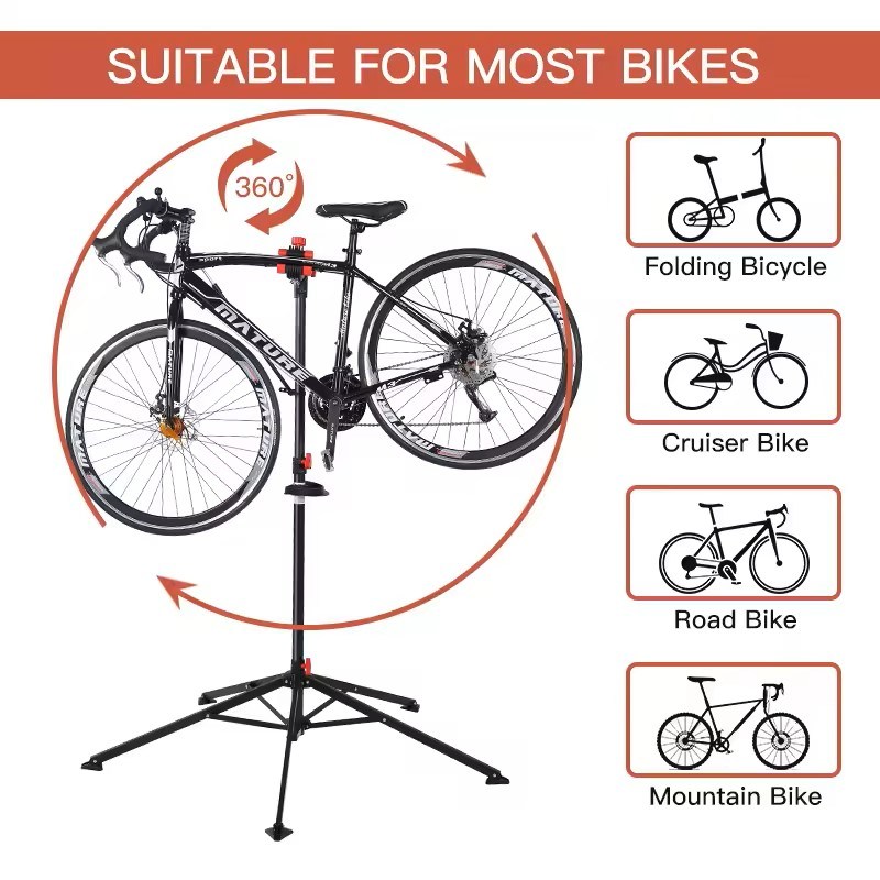 Direct Selling Bike Repair Stand Home Bicycle Floor Parking Rack Cycle Storage Racks Tools