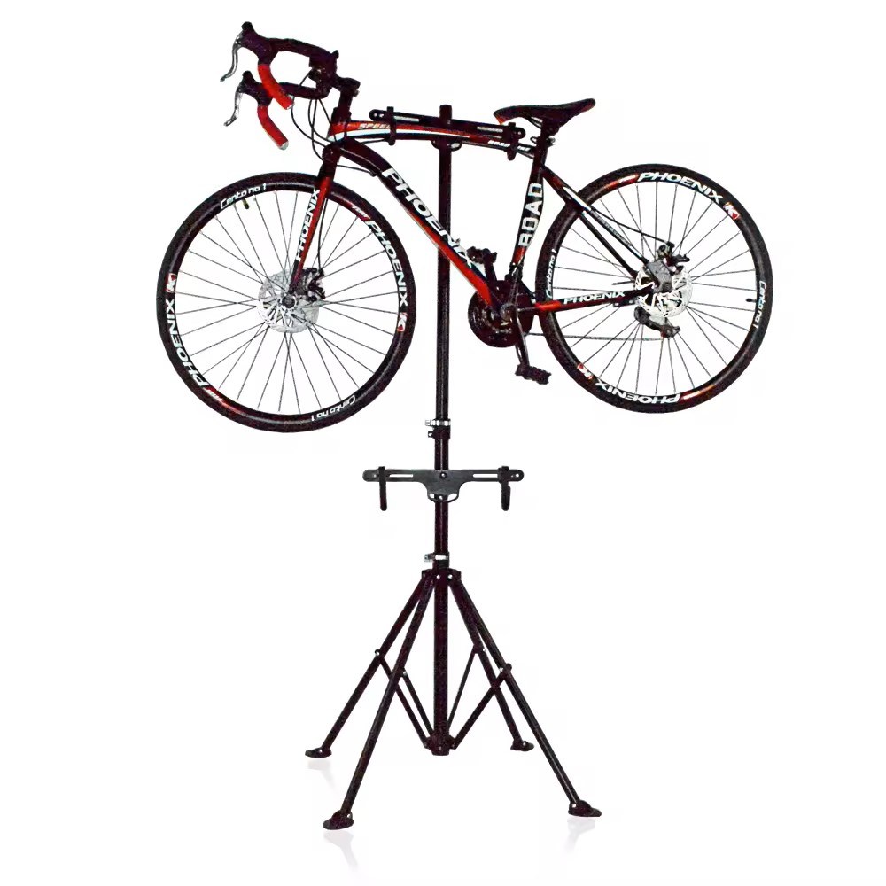 New Two Bike Repair Stand Bicycle Work Stand Foldable Mountain Bike