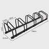 2 Bike Portable Outdoor Floor Steel Bicycle Parking Storage Stands 2 Places Bike Racks Garage 3 Places Bike Parking