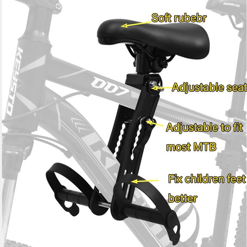 Bike Front Saddle Parent-Child Rack Seat Cushions Mountain Bike Kids Bicycle Seat