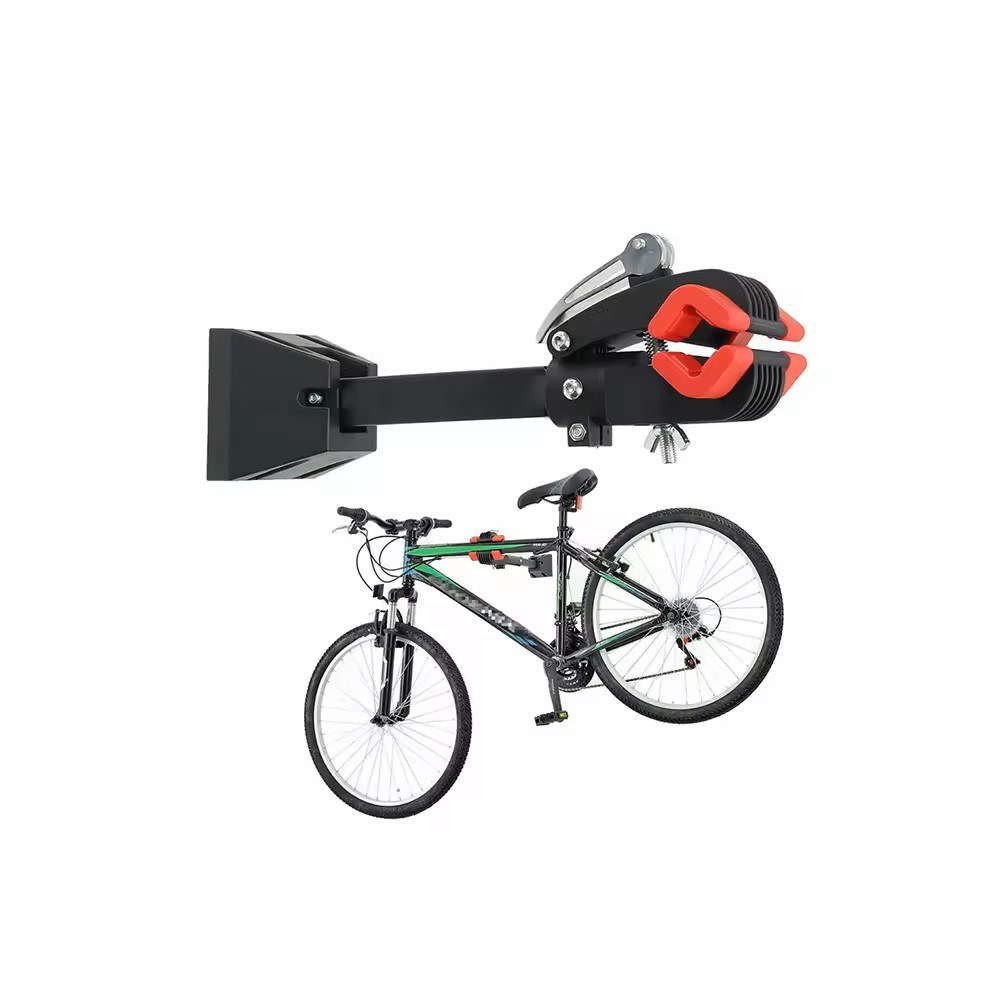 Foldable Bike Repair Rack Wall Mounted Bicycle Clamp Storage