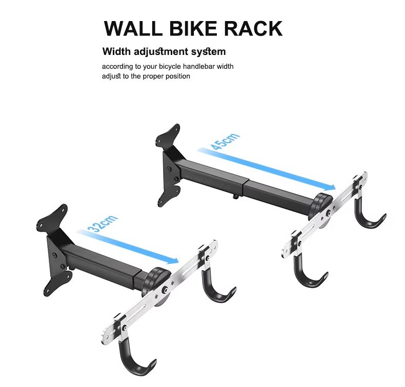 Small Body Integral Type Wall Mounted Mountain Bike Rack