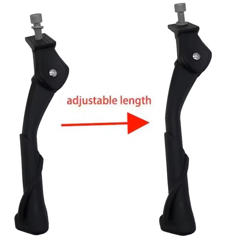 Electric Bicycle Kickstand Fat Snow Bike Kickstand Cycling Rear Stand Adjustable Length Parking Stand